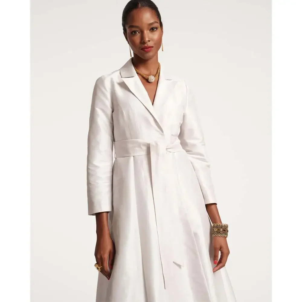 Lucille Dupioni Wrap‎ Dress - Picture 2 of 4